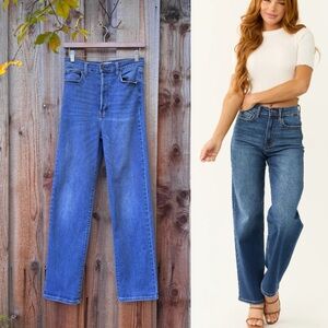 Cello Super High Rise Straight Leg Button-Fly Jeans 🌿